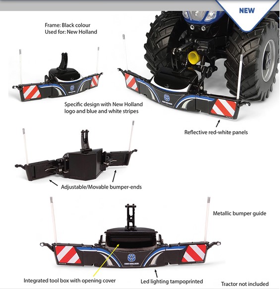 Tractorbumper Safetyweight 800kg New Holland version - 1:32